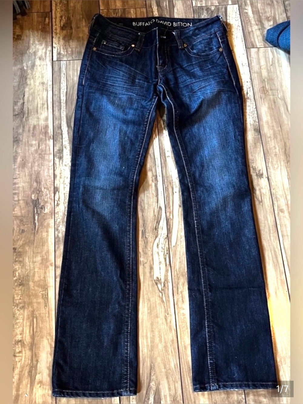 Buffalo Bootcut Low Rise Dark Wash Jeans Size 28